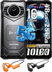 DOOGEE S200 X 5G mobiiltelefon ilma lepinguta, 32GB + 512GB/2TB MTK 7050 Robust nutitelefon, 10100mAh 6,72-tolline FHD + 120Hz, 100MP + 20MP, 1,32-tolline AMOLED tagakuva, IP68/NFC/Face ID/AI