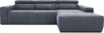 Domo Collection Brandon nurgadiivan reguleeritava seljatoega, L-kujuline, polsterdatud nurgas, nurgakomplekt, tumehall, 285 x 175 cm
