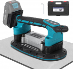 2-in-1 aku plaadivibraator ja iminapad Makita aku 18 V 6 reguleeritava k&auml;iguga, 30 x 16 cm iminapad 250 kg adsorptsiooniplaatide vibratsiooniseade plaadivibraator 2 m plaatidele seinaplaatidele