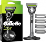 Gillette Labs koos puhastuselemendiga raseerija meestele, 1 k&auml;epide - 5 asendusetera magnetilise dokiga