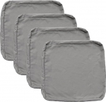 FLYMEI Patio padjakatted veekindlad v&auml;ljas ainult diivanipadja katted 25" x 25" x 5" 4 katted hallid