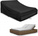 Sun Lounger Cover for 2 People, Double Lounger, Outdoor, Waterproof, Double Sun Lounger, Relaxer, Garden Lounger, Protective Cover, Windproof, UV-Resistant