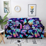 IMYOGI High Elastic Sofa Covers, Printed Couch Covers, Modern Sofa Slipcovers, Stretch Sofa Cover Washable Furniture Protector Couch Floral Sofa Cover - 4-1 Seater(90-140cm)