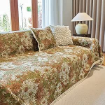 KCCRHIN Vintage boheemlaslik diivanikate 1 2 3 4-kohaline libisemisvastane diivanikate k&otilde;ikidele aastaaegadele Mitmeotstarbeline diivanikate koos sobivate padjap&uuml;&uuml;ridega Universaalne diivanikate, C, 180 x 180 cm / 71 x 71 tolliga