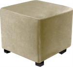 XGANGM Velvet Ottomani kaitsekate Stool Cover Square S/M/L Stretch Stool Cover Kaitsekatted Stool Cover Ottomani kaitsekate Taupe, 60 x 60 cm (24 x 24 tolli)