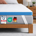 Komfortec Gel Topper 180 x 200 cm H3/H4, madratsi pealiskate Box Spring voodile, &Ouml;ko-Tex sertifitseeritud, 7,5 cm k&otilde;rgus, Aloe Vera kate