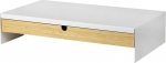 IKEA ELLOVEN monitoride statiiv sahtliga, alumiinium, 47 x 26 x 10 cm, valge