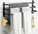 80 cm r&auml;tikuratas ilma puurimata, r&auml;tikuratas must, r&auml;tikuratas seinale, r&auml;tikuratas ilma puurimata must, r&auml;tikuratas vannitoa tarvikud, r&auml;tikuhoidja vannituba Double vannitoa jaoks k&ouml;&ouml;ki