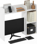 Furinno Classic lauaarvutikapp, 5 riiuliga laudade organiseerija valge