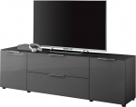 Stella Trading Santorin TV Lowboard antratsiidis, TV-kapp kuni 65-tollise televiisori jaoks, palju hoiuruumi elutuppa 180 x 55 x 40 cm (B x K x S)