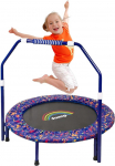 Trampolin Kinder|&Oslash; ca. 91 cm|Faltbarer Rebounder f&uuml;r Minitrampolin mit Schaumgriff,Sicherheitspolster und Strapazierf&auml;higer Abdeckung f&uuml;r Innen und Au&szlig;en |Trampolin f&uuml;r Jumping Fitness