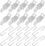 Briny River 90 tk katuseklambrite vaheklambrite komplekt k&uuml;ttekaabliklambrid rippuvatele v&auml;lisvalgustitele 44 x 13 x 12,6 mm 47 x 10 mm