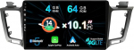 MISONDA 10-tolline IPS Double DIN Android 14 autoraadio, mis sobib Toyota Rav4 2013-2018 tagantvaate kaamera ja mikrofon 4G + 64G toetab WLAN/GPS/Carplay/Android Car/DSP/FM Radio/EQ/BT/RDS
