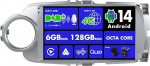 SXAUTO Android 14 - [Sisseehitatud 4G LTE & DAB] - 6G + 128G - Autoradio Toyota Yaris GRMN (2011-2018) - Dual Band WiFi - CarPlay Android Auto - Kaamera + mikrofon - DSP roolijuhtimispult - QLED 9-tolline 2