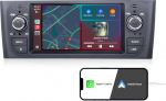 Autoraadio Fiat Grande Punto 2005-2009 Linea 2007-2011 jaoks toetab juhtmevaba Carplay/Android auto, roolijuhtimispult koos puuteekraaniga Stereo Bluetooth FM/RDS + Mic