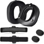 Yaowanguan Ear Pads Mod Kit for Logitech G Astro A50 Gen 4, A50 Gen 5, A50 X Wireless Gaming Headset, asendusk&otilde;rvaklapid, k&otilde;rvapaelad, mikrofonivaht Astro A50 Gen 4/Gen 5/A50X jaoks (valguline nahk +