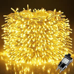 LEDYA 30 m 300 LED Fairy Lights Power Warm White 8 režiimiga ja m&auml;lufunktsiooniga, veekindel IP44 r&otilde;dule, aeda, piirdele, j&otilde;uludele, siseruumidesse, v&auml;liskujundusele.