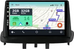 [2GB + 32GB] Android 14 autoraadio koos navigatsioonis&uuml;steemiga Renault Megane 3 (2009-2014) 9-tolline puuteekraan koos kaameraga DAB/GPS/roolijuhtimine/MirrorLink/Bluetooth 5.0/WiFi/USB/4G