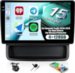 CAMECHO 4+128G 9-tolline Android 15 autoraadio Renault Trafic 2010-2014 / Opel Vivaro / Nissan Primastar koos tagurduskaameraga, Incell Bluetooth raadio koos juhtmevaba Carplay GPS WiFi FM/RDS Androidi autoga