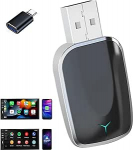 Traadita CarPlay adapter, traadita CarPlay Android auto 2-in-1 adapter, CarPlay ja Android auto traadita adapter, Carpal ja Androi AUT, toetab iOS 10 ja Android 11