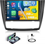 2+64G 8Core CAMECHO Android 13 autoraadio BMW 1 seeria E81 E82 E87 E88 jaoks koos satelliitnavigatsiooniga, 9-tolline autoraadio puuteekraan koos FM / RDS Mirrorlink SWC Bluetooth5.0 32ES + DSPga