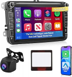 2G + 64G Android Autoradio VW Volkswagen Jetta Passat Seat Golf Tiguan Skoda Polo juhtmevaba Carplay & Android Car, 8-tolline puuteekraaniga autoraadio koos WiFi, GPS navigatsiooniga, Bluetooth, FM RDSiga