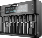 everActive akulaadija kuni 10 Li-ion ja NI-MH Li-HV ja Li-FePO4 Professional, kiire ja universaalne, LCD-ekraan, mahukuse test, mudel: UC800