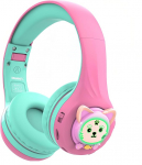 Riwbox Baosilon CB-7S laste k&otilde;rvaklapid, traadita/juhtmega, mikrofoniga, Bluetooth laste k&otilde;rvaklapid &uuml;le k&otilde;rva, helitugevus piiratud 75/85/95dB, laste k&otilde;rvaklapid kooli jaoks (roosa&roheline)