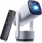 Miniprojektor 1080P toega - SOOMFON kaasaskantav videoprojektor WiFi ja Bluetoothiga, elektriline fookus, auto keystone, 270&deg; p&ouml;&ouml;rlev projektor v&auml;ike mobiiltelefonile/iPhone'ile/lauaarvutile/tahvlile