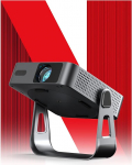 Nutikas projektor Netflixi ametlik mini projektor 4K automaatse fookuse ja keystone korrektsiooniga, VOPLLS 700ANSI 1080P Full HD WiFi6 Bluetooth projektor V&auml;ike kodukino / v&auml;ljas 360&deg; p&ouml;&ouml;ratav projektor