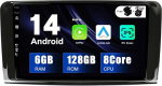 SXAUTO - 6G + 128G - Android 14 IPS autoraadio Benz GL ML klassile W164 X164 ML350 ML450 ML500 GL320 GL450 - Sisseehitatud Carplay/Android auto - Kaamera + mikrofon - DAB SWC Fast Boot 360-CAM WiFi 2 DIN 9-tolline