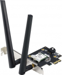 ASUS PCE-AXE5400 WiFi 6E PCI-E adapter (kaks v&auml;lisantenni, 6Hz sagedusala, 160MHz, Bluetooth 5.2, WPA3, OFDMA, MU-MIMO)