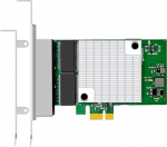 GLOTRENDS ST7387 4-Port Gigabit PCIe Ethernet Network Card, 4 x RTL8111H Chip, 4 x RJ45 LAN Port, PCIe X1 Installation