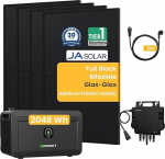 Growatt NOAH 2000 Balcony Power Station with 1800 W PV Input Power IP66 for Balcony Power Plant (NOAH 2000 x 1 + NEO800W + 1760 W)