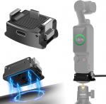 HAFOKO OSMO Pocket 3 Magnetic Charging Adapter Base Aluminium Alloy Type-C Charging Dock Desktop Magnetic Base Holder with 1/4 Inch for Tripod Compatible with DJI OSMO Pocket 3 Accessories