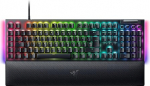 Razer BlackWidow V4 Mechanical Gaming Keyboard with Razer Chroma RGB (Mechanical Razer Yellow Switches, 6 Own Macro Keys, Doubleshot ABS-Keycaps) QWERTZ DE Layout, Black