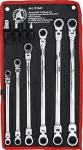 BGS Diy 91541 | Double Ratchet Joint Wrench Set | SW 8-19 mm | 10 Pieces