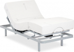 Gerialife - Electrically Adjustable Slatted Frame | Orthopaedic Mattress 20 cm Visco Tencel (80 x 200, Wireless Control)