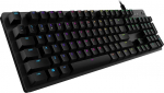 Logitech G512 mehaaniline m&auml;nguklaviatuur, GX-Brown Tactile l&uuml;litid, LIGHTSYNC RGB valgustus, USB looping, alumiiniumist korpus, programmeeritavad F-klahvid, US QWERTY paigutus, must