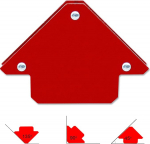 VECTOR keevitusnurga magnet 45&deg; / 90&deg; / 135&deg; / Hoiab 25 ja 75 naela, punane