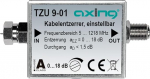 Axing TZU 9-01 kaabli ekvalaiser 5-1218 MHz CATV kaabeltelevisioon DVB-C DVB-T Reguleeritav