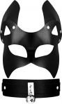 Cupimatch Veneetsia karnevali mask nahast seksikas rebase mask koos kaelakee Bell Studs pool n&auml;gu kost&uuml;&uuml;mi Prom Makeup Masquerade Cosplay must Helloif - kingitus jaoks