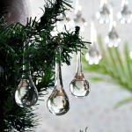 IndianShelf L&uuml;hter Kristallid L&uuml;hter Teardrop Ornaments Clear Glass Ornaments 20 t&uuml;kki Clear Teardrop Shape Christmas Ornaments Hanging Crystals for Centerpieces