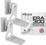 Sound bass ERA300 Tilt & Swivel Wall Mount &Uuml;hildub Sonos ERA 300-ga Mugav paigaldus Koos paigalduskomplektiga (valge, topelt)