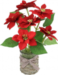 Kunstlik lillepoistett potis Poinsettia j&otilde;ulut&auml;ht j&otilde;ulukaunistus j&otilde;ululill kunstlik lill j&otilde;ulud &uuml;ksiku lille haru X'mas kimp kinkekaunistus advendit&auml;ht