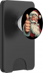Lustiges Weihnachtsmann-Kost&uuml;m mit Daumen nach Oben PopSockets PopWallet f&uuml;r MagSafe