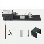 OXOAMP Holzdrehmaschine Mini-Drehmaschine, Schleifen, Polieren, Schneiden, Auto, runde Buddha-Perlenmaschine, Multifunktions-DIY-Holzprodukt, Holzbearbeitungswerkzeug (V&auml;rv : Set Meal 1, Suurus : X)