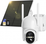 4G LTE valvekaamera v&auml;ljas aku SIM-kaardiga ja 32GB m&auml;lukaardiga, 2K traadita p&auml;ikesepatarei PTZ kaamera ilma WLAN v&auml;litingimustes, 355&deg;/100&deg; p&ouml;&ouml;ratav, v&auml;rviline &ouml;&ouml;n&auml;gemine, 2-suunaline heli, PIR-tuvastus,