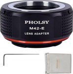 PHOLSY objektiivi adapter kruviga M42 objektiivi ja Sony E (NEX) kaamerakere jaoks, M42-lt NEX-le, M42-lt Sony E-le