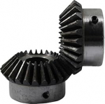 2 koonilise hammasratta pakett 1 m 20 hammast 45# terasest sisemine auk 5/6/7/8/6,35/9/10/12 mm hammasratas 90-kraadine sissel&uuml;litusnurk terasest hammasratta kruvi auk M5 (12 mm)